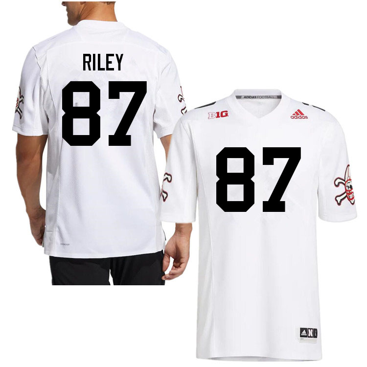Men #87 Jordon Riley Nebraska Cornhuskers College Football Jerseys Sale-Strategy